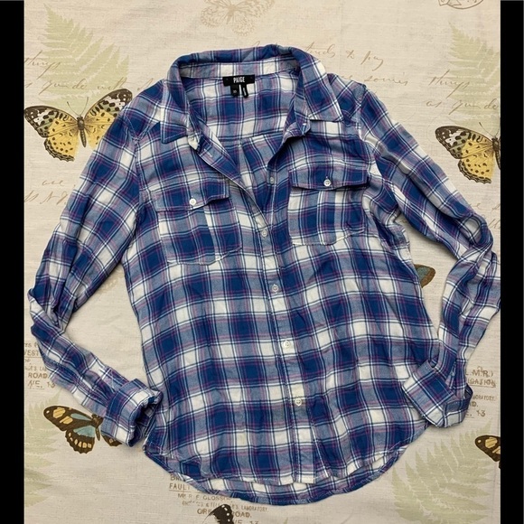 Paige flannel button down shirt - Picture 1 of 3